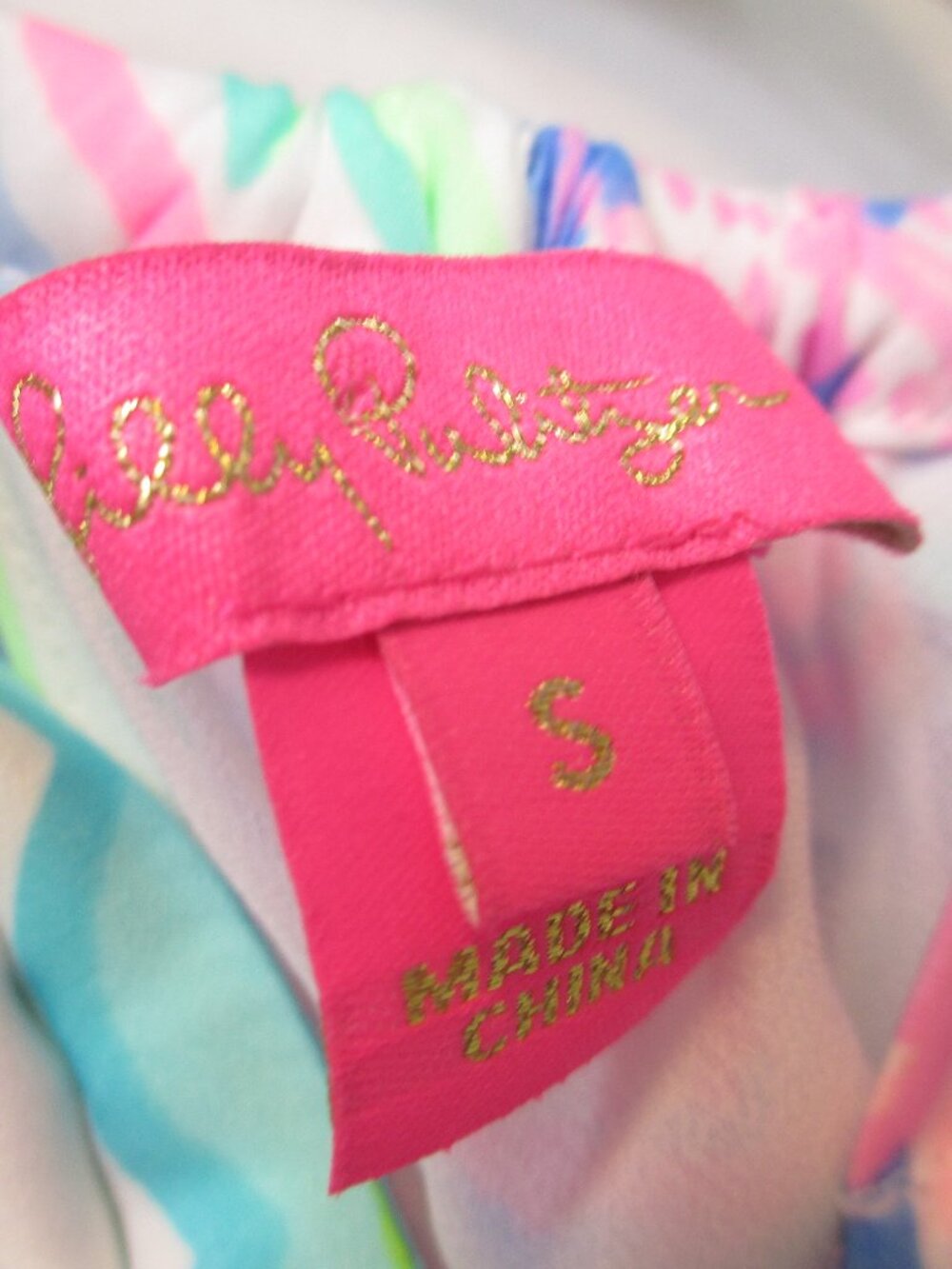 Lilly Pulitzer Julien Halter Top Tank Blouse Coco Island Engineered Size S - Picture 6 of 9